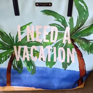COPY - NWT Kate Spade I Need A Vacation Bon Shopper Tote